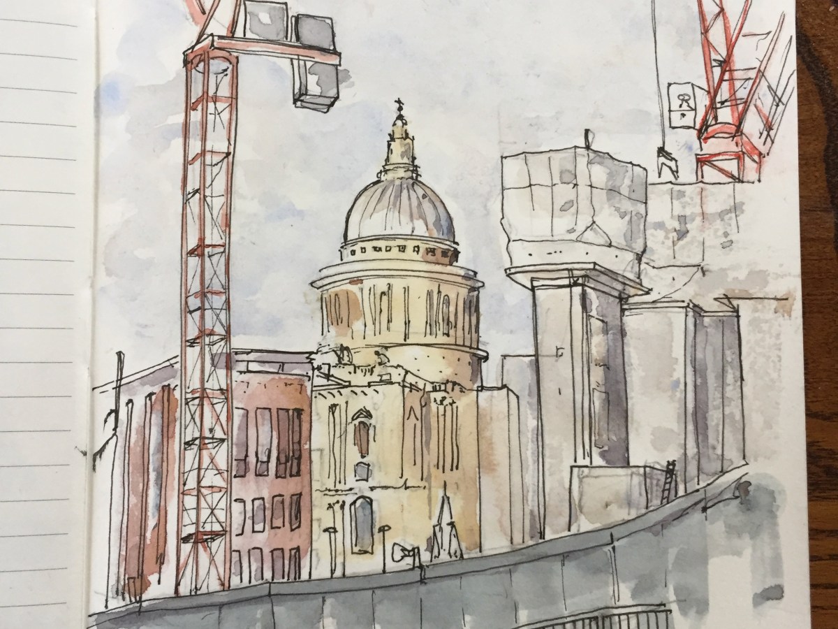 St Paul’s from Old Fish Street Hill&nbsp;EC4