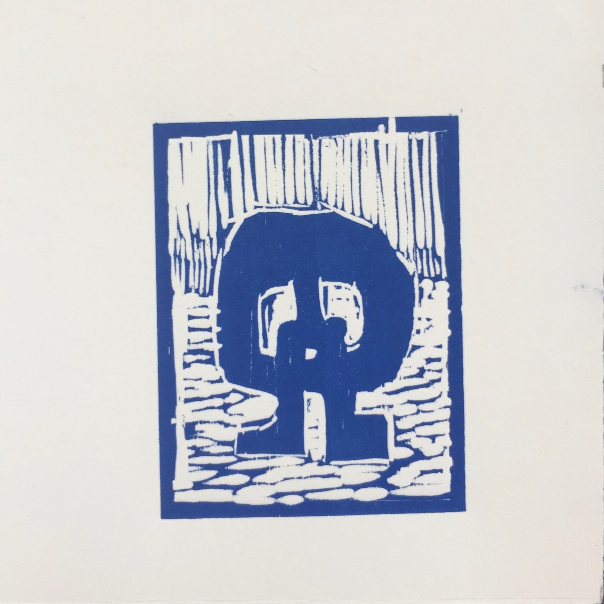 Woodcut: “Contact”