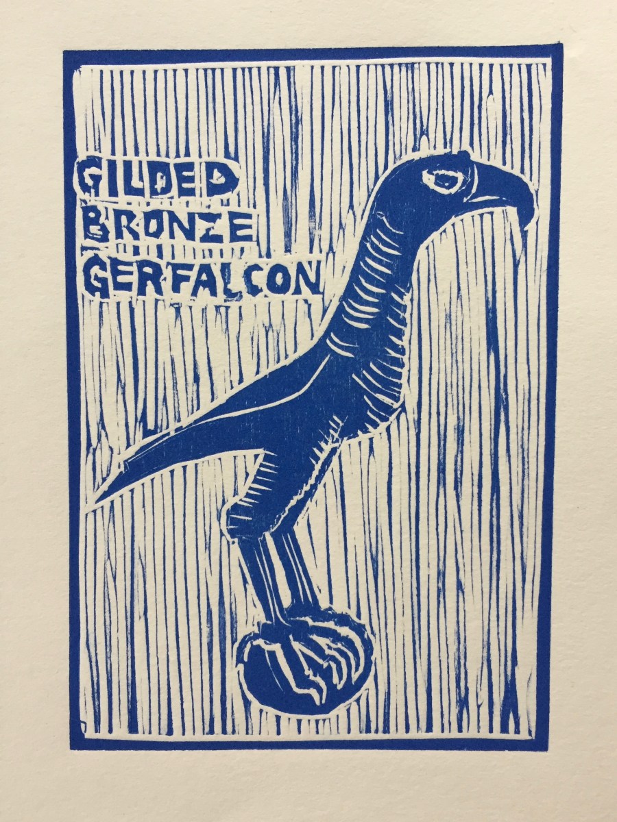 Gilded Bronze Gerfalcon