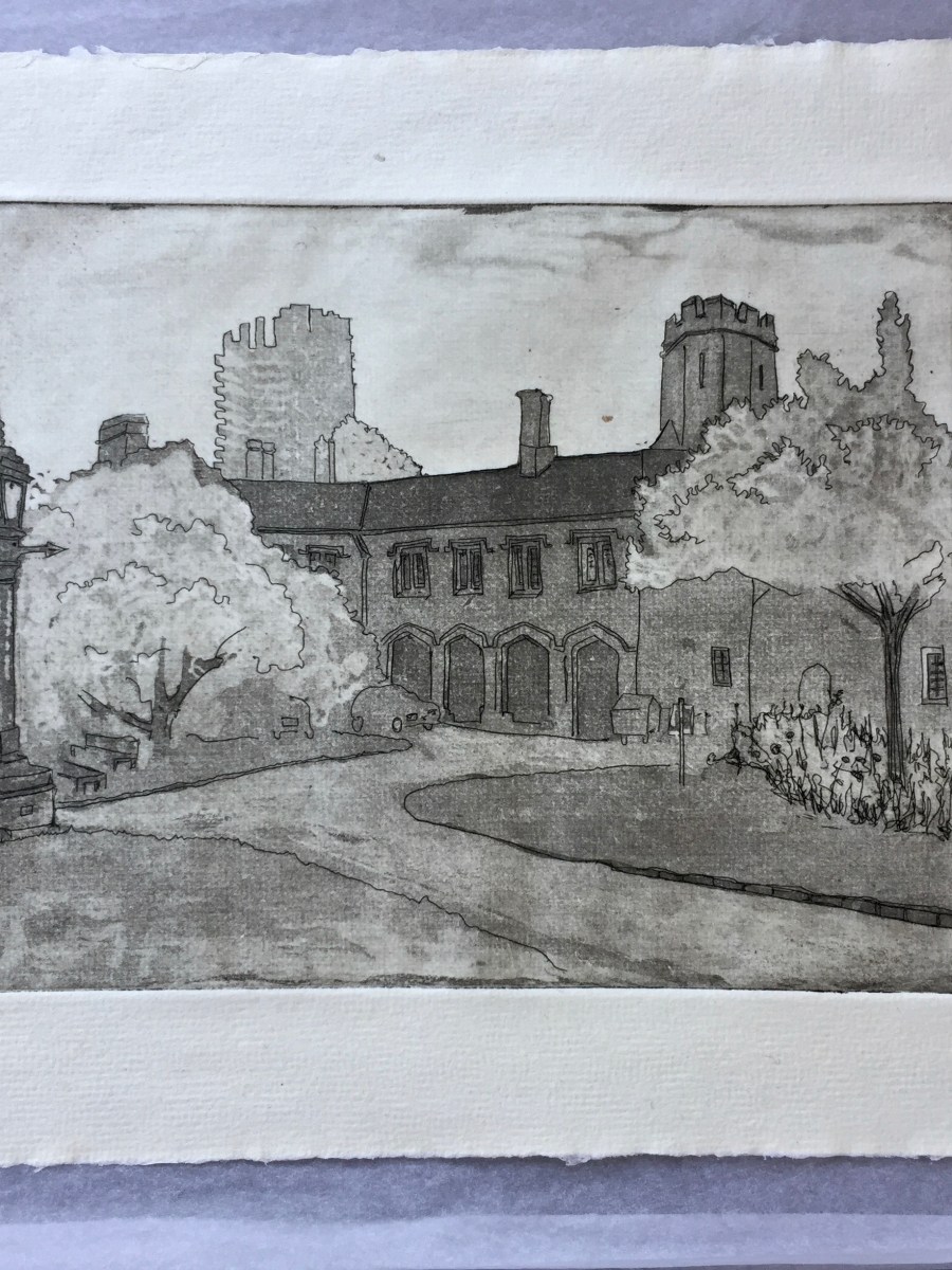 The Charterhouse in&nbsp;aquatint