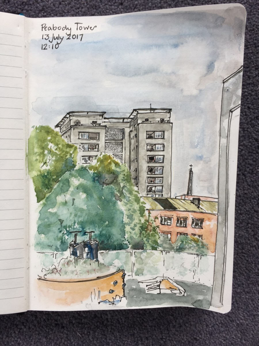 Peabody Tower from the&nbsp;podium