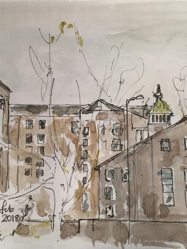 Eglwys Jewin from Fortune&nbsp;Park