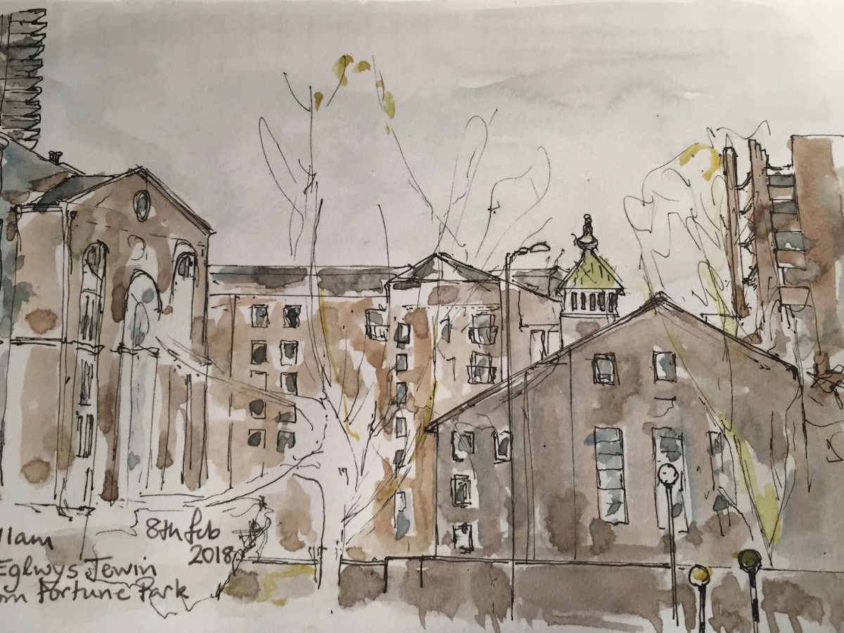 Eglwys Jewin from Fortune&nbsp;Park