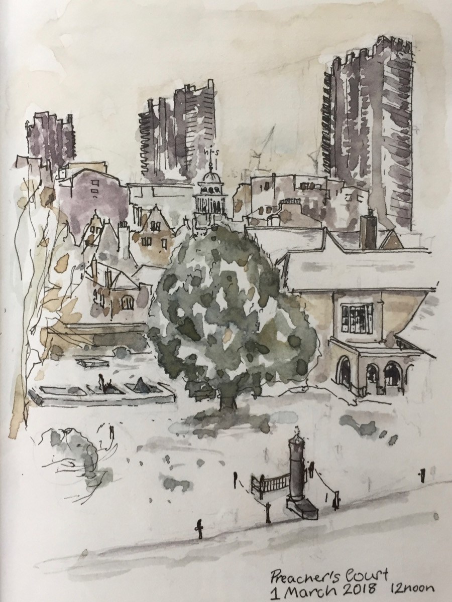 Preachers Court in the&nbsp;snow