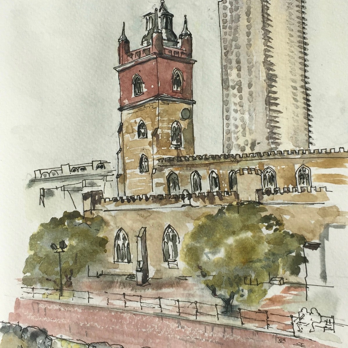 St Giles’ Church and Shakespeare&nbsp;Tower