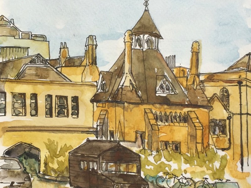 Oxford: Pitt Rivers annex and Merton&nbsp;Chapel