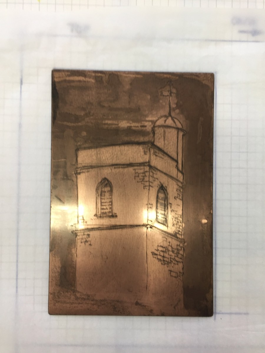 St Bartholomew the Less – etchings&nbsp;(1)