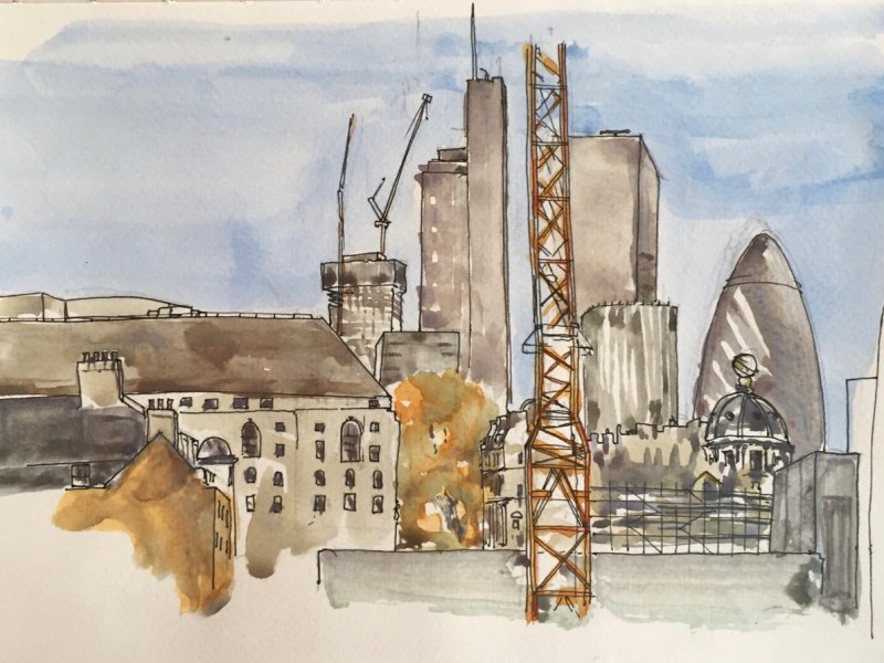 The Eastern Cluster from the Barbican&nbsp;Podium