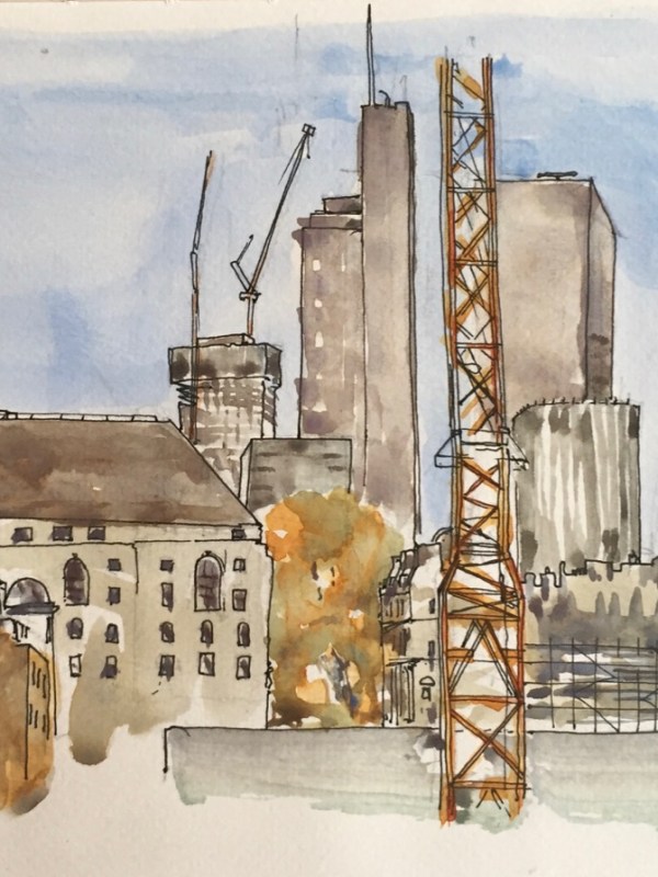 The Eastern Cluster from the Barbican&nbsp;Podium