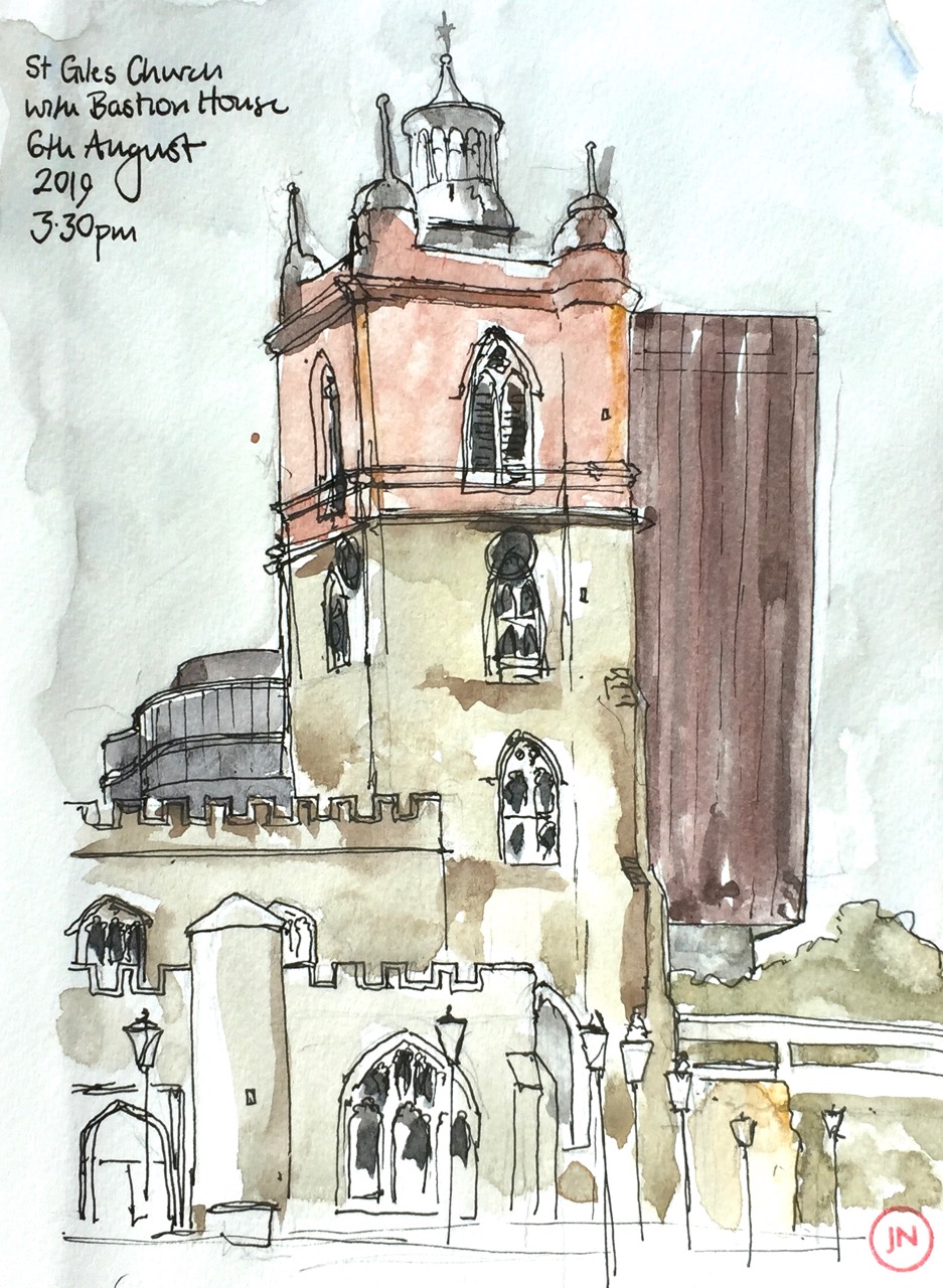 A quick sketch of St Giles&nbsp;Church