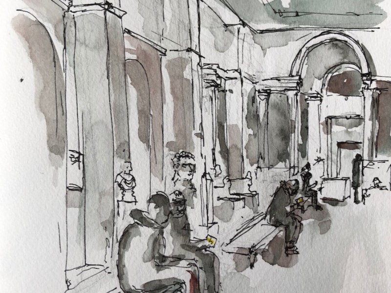 Sketching in the Ashmolean&nbsp;Museum