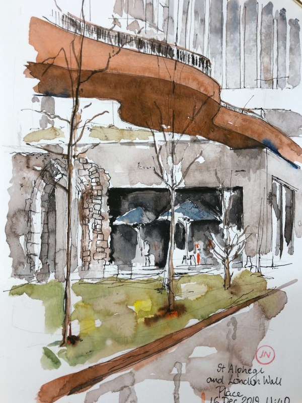 St Alphege, Barbie Green and London Wall&nbsp;Place