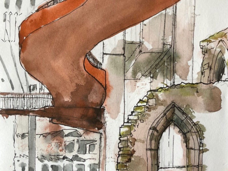 St Alphege, from outside Barbie&nbsp;Green