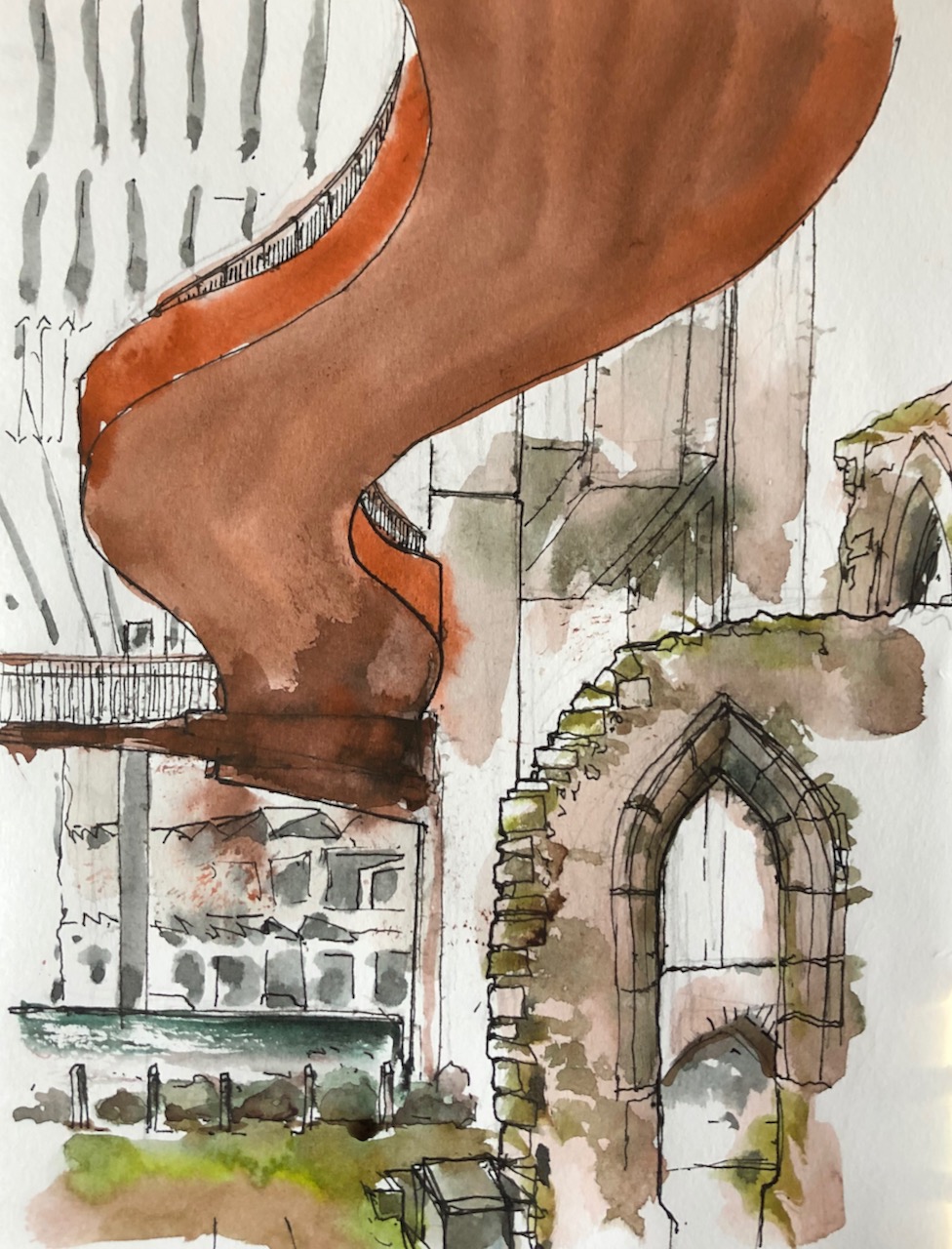 St Alphege, from outside Barbie&nbsp;Green