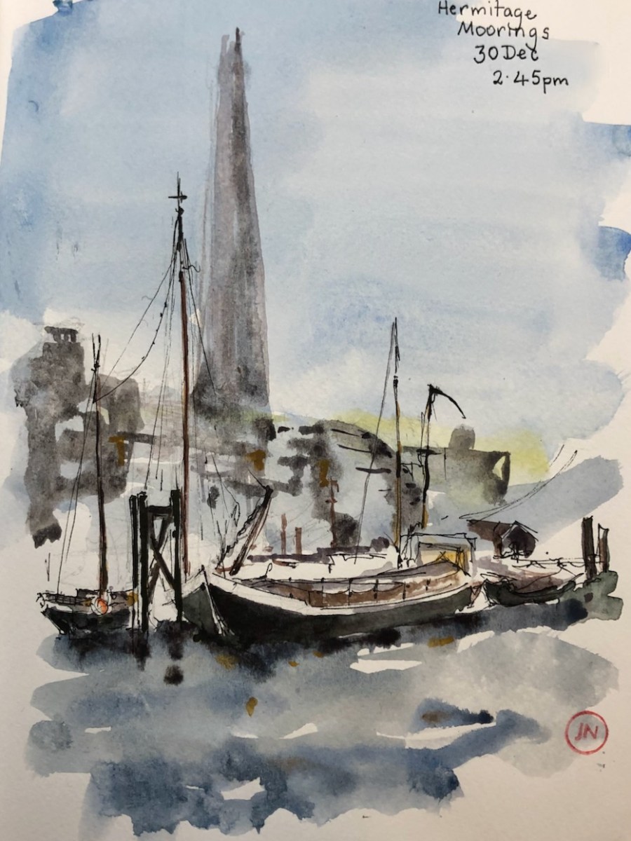 Hermitage Moorings and The&nbsp;Shard