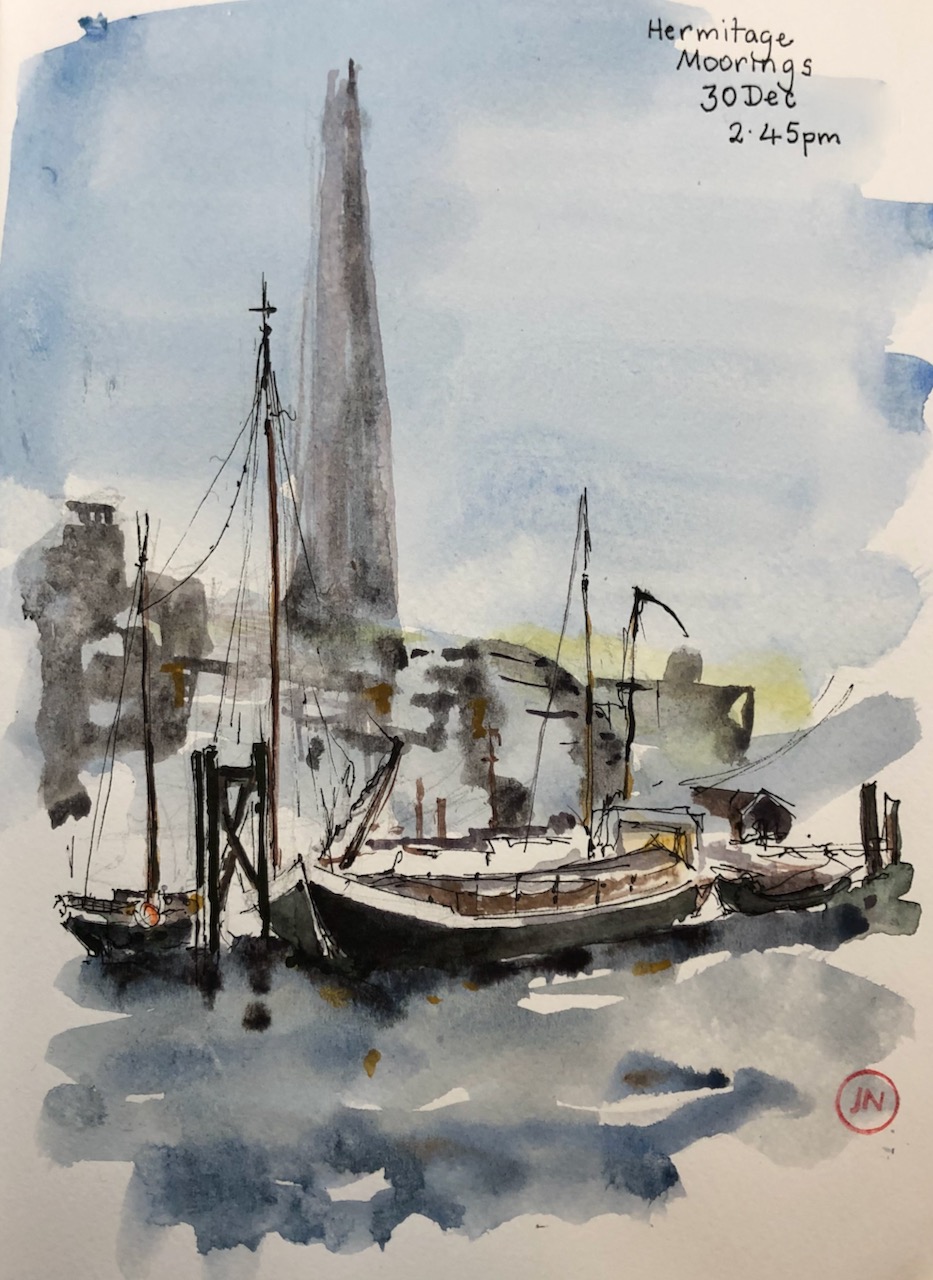 Hermitage Moorings and The&nbsp;Shard