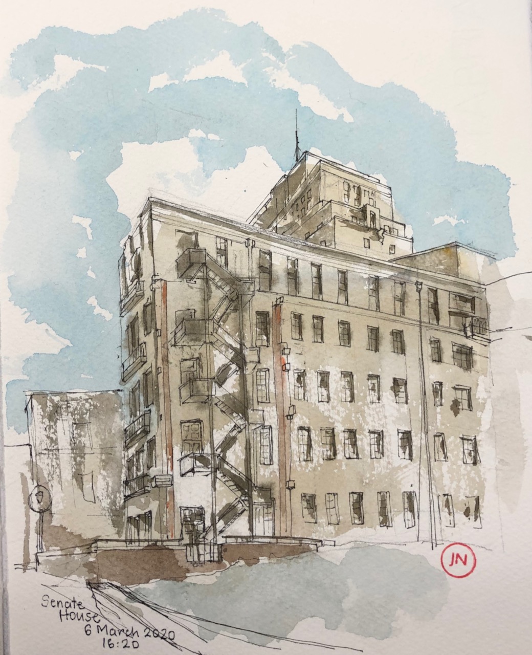 Senate House, unfinished&nbsp;courtyard