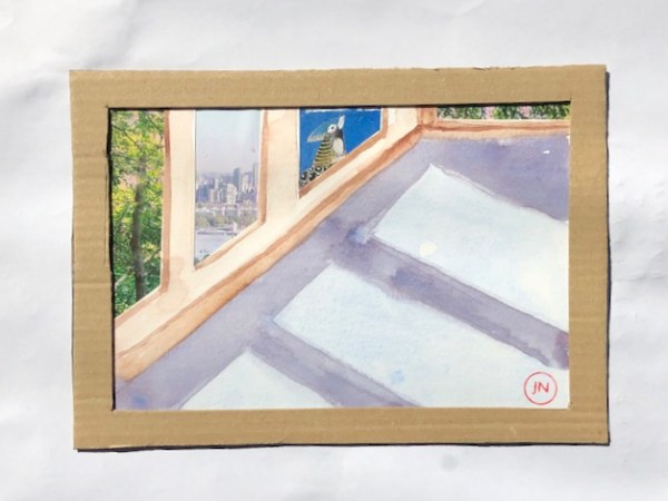 Collage/postcard: a corner of the&nbsp;flat