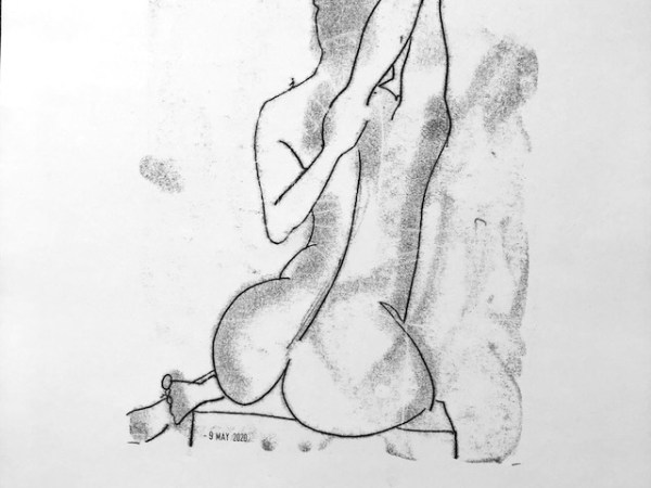 Online life drawing –&nbsp;Laetitia