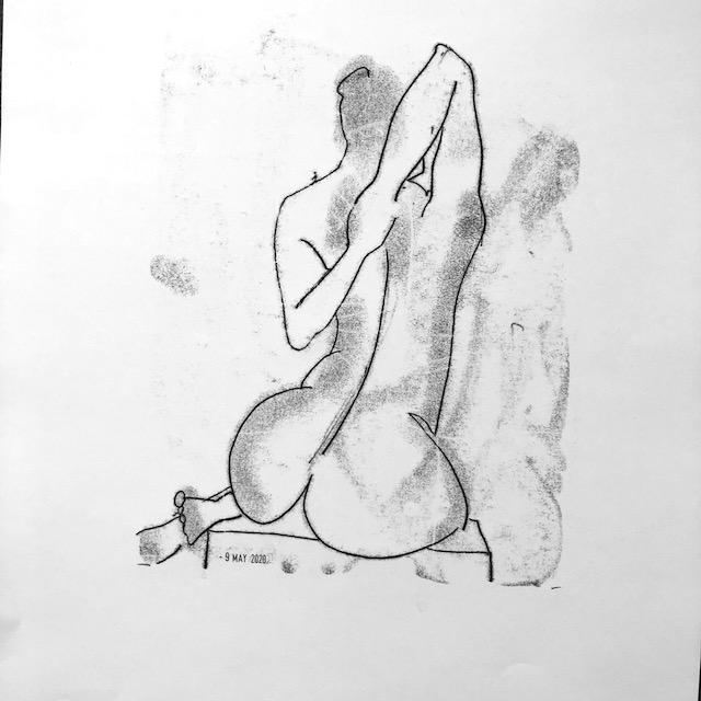 Online life drawing –&nbsp;Laetitia