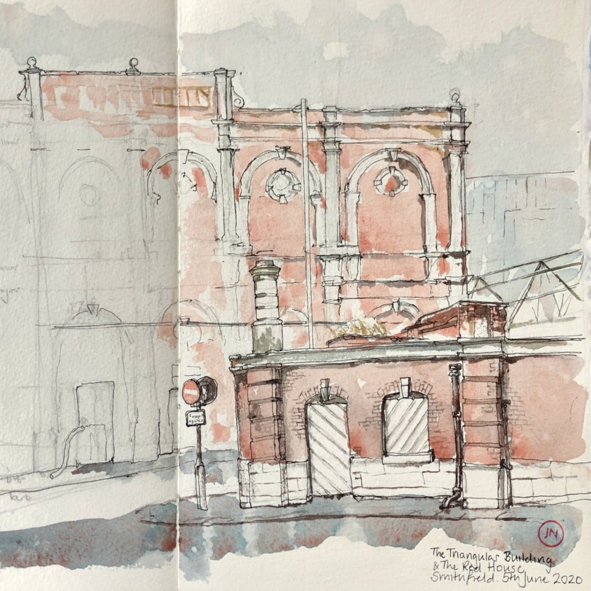 The Red House and The Triangular Building, Smithfield&nbsp;EC1