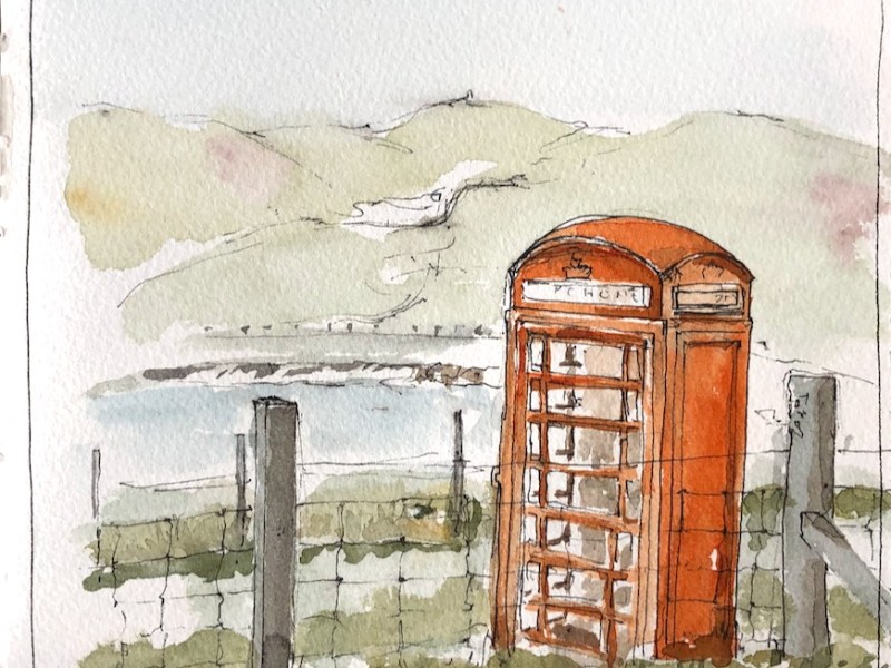 Shetland: Lera Voe phone&nbsp;box