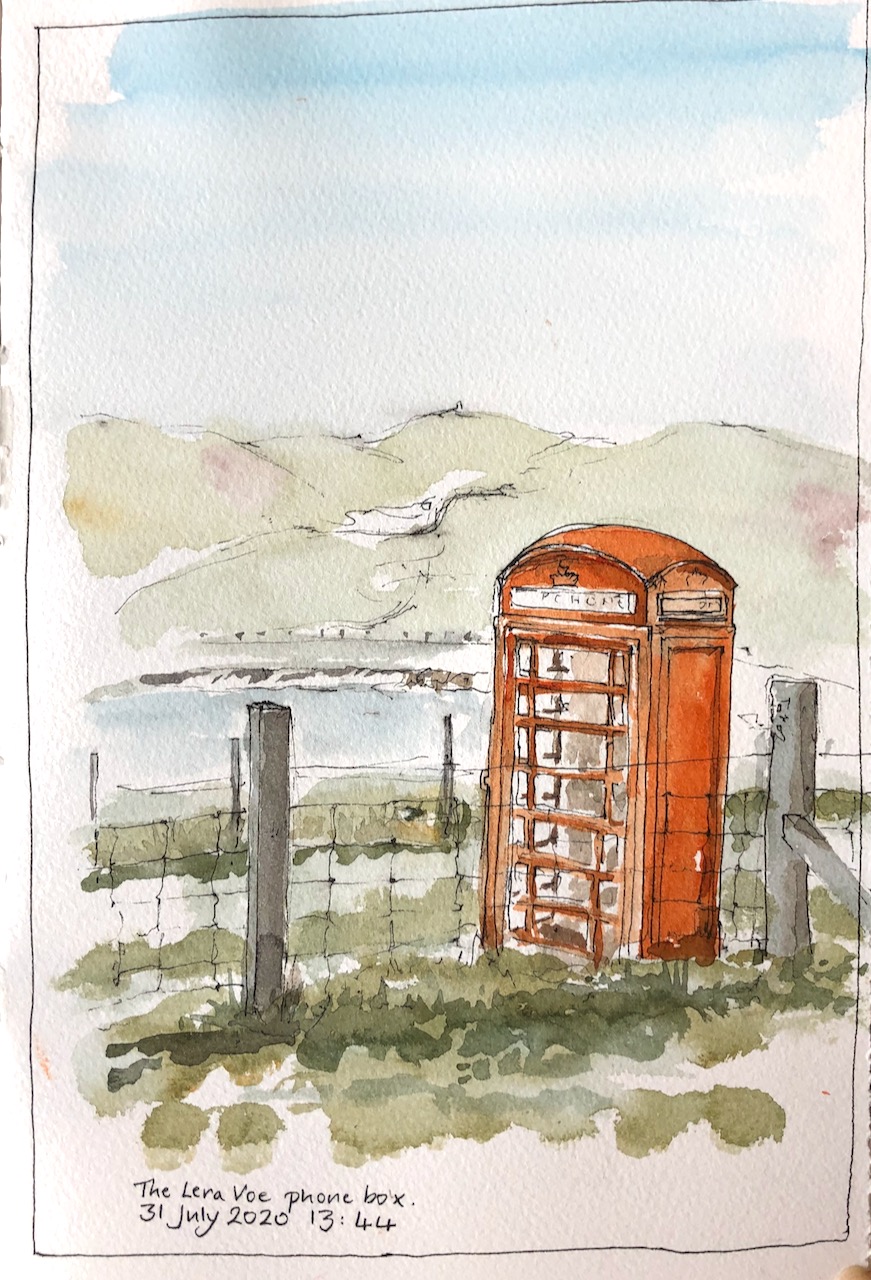 Shetland: Lera Voe phone&nbsp;box