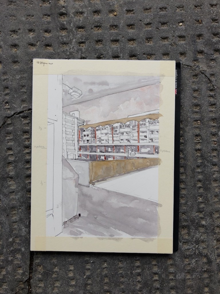 The tapes round the edge are to give me something to hold, also they make a nice border to the picture.