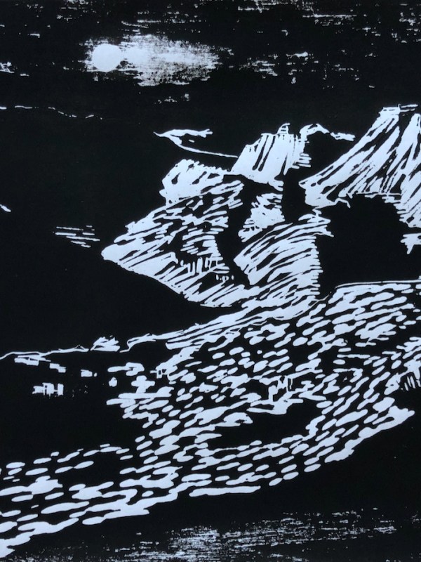 Lake District woodcut