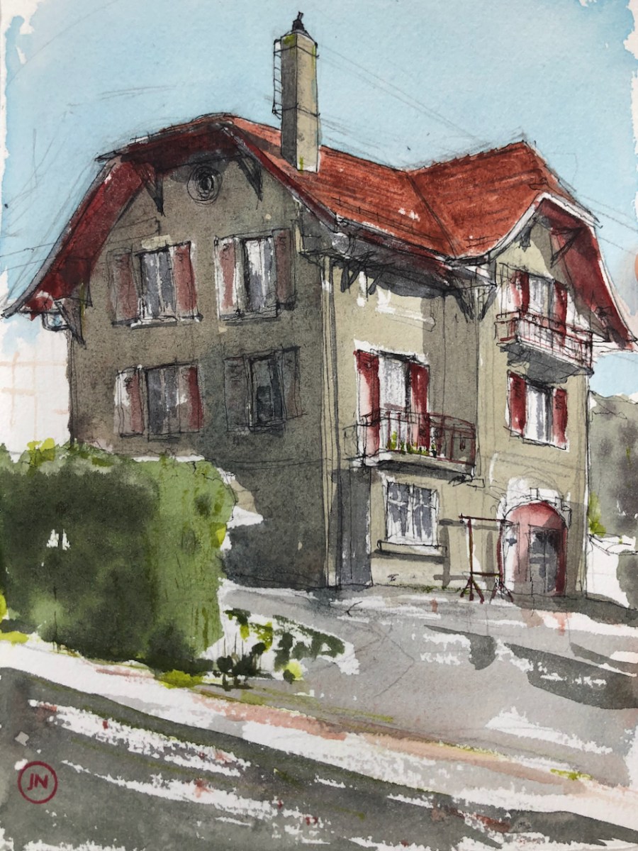 Swiss house on a&nbsp;hill