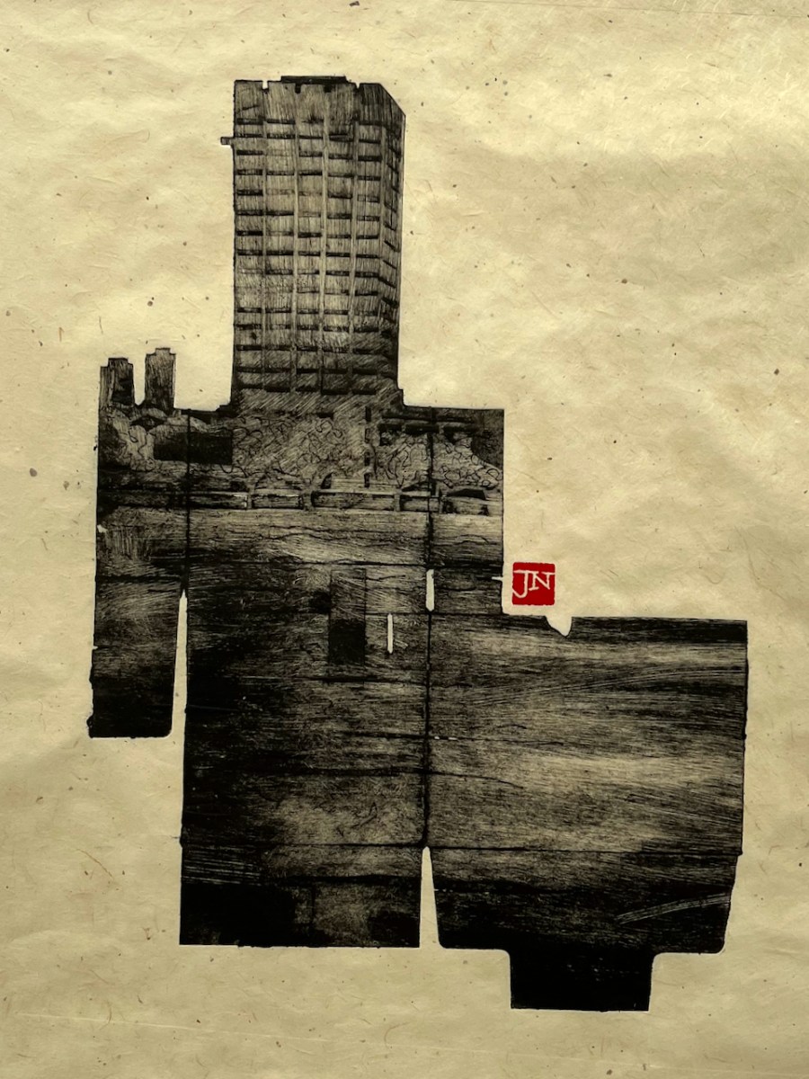 London Television Centre –&nbsp;monoprint