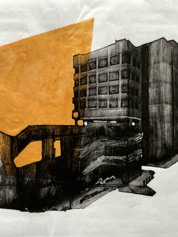 Colechurch House –&nbsp;monoprint