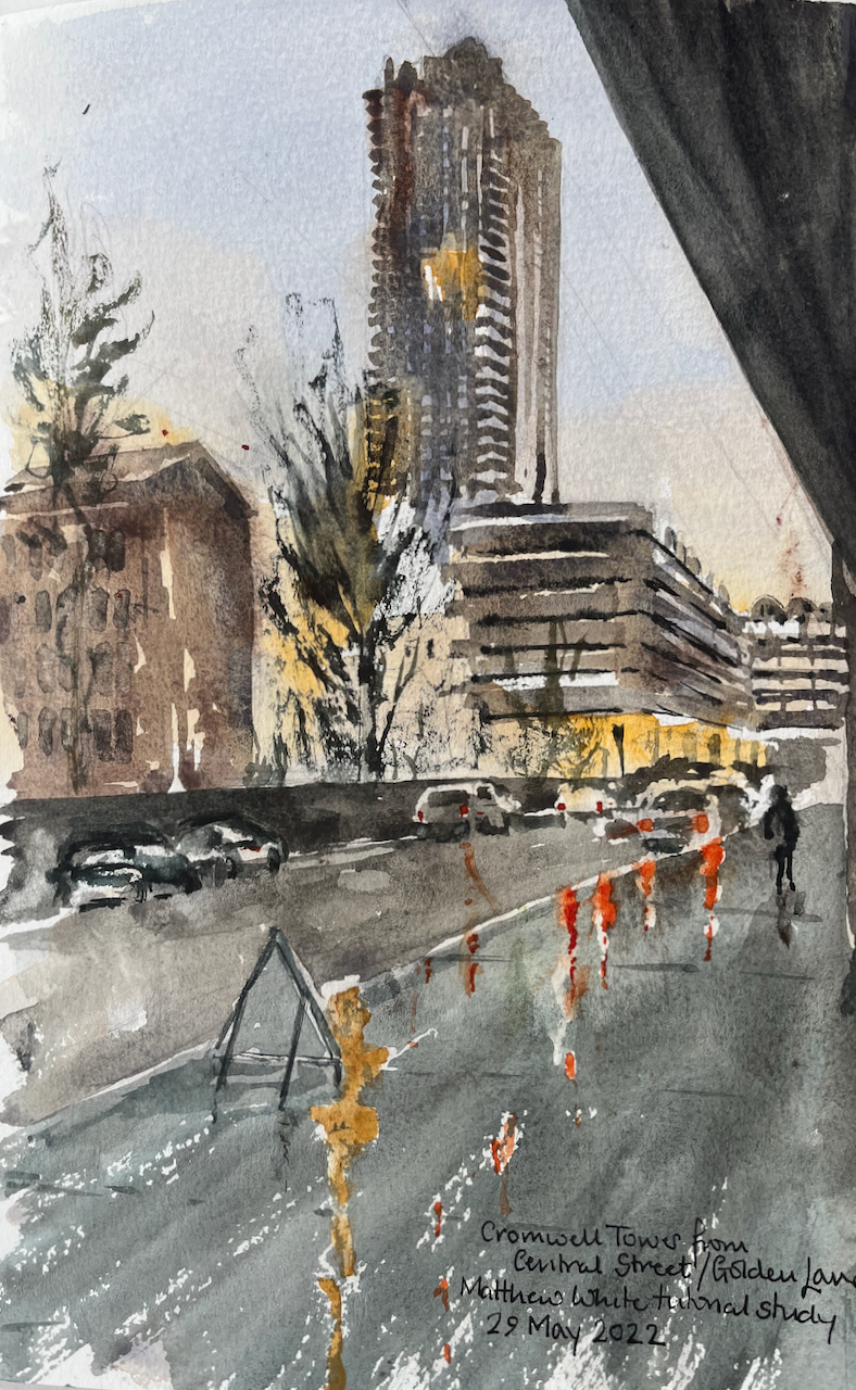 Urban watercolour studies
