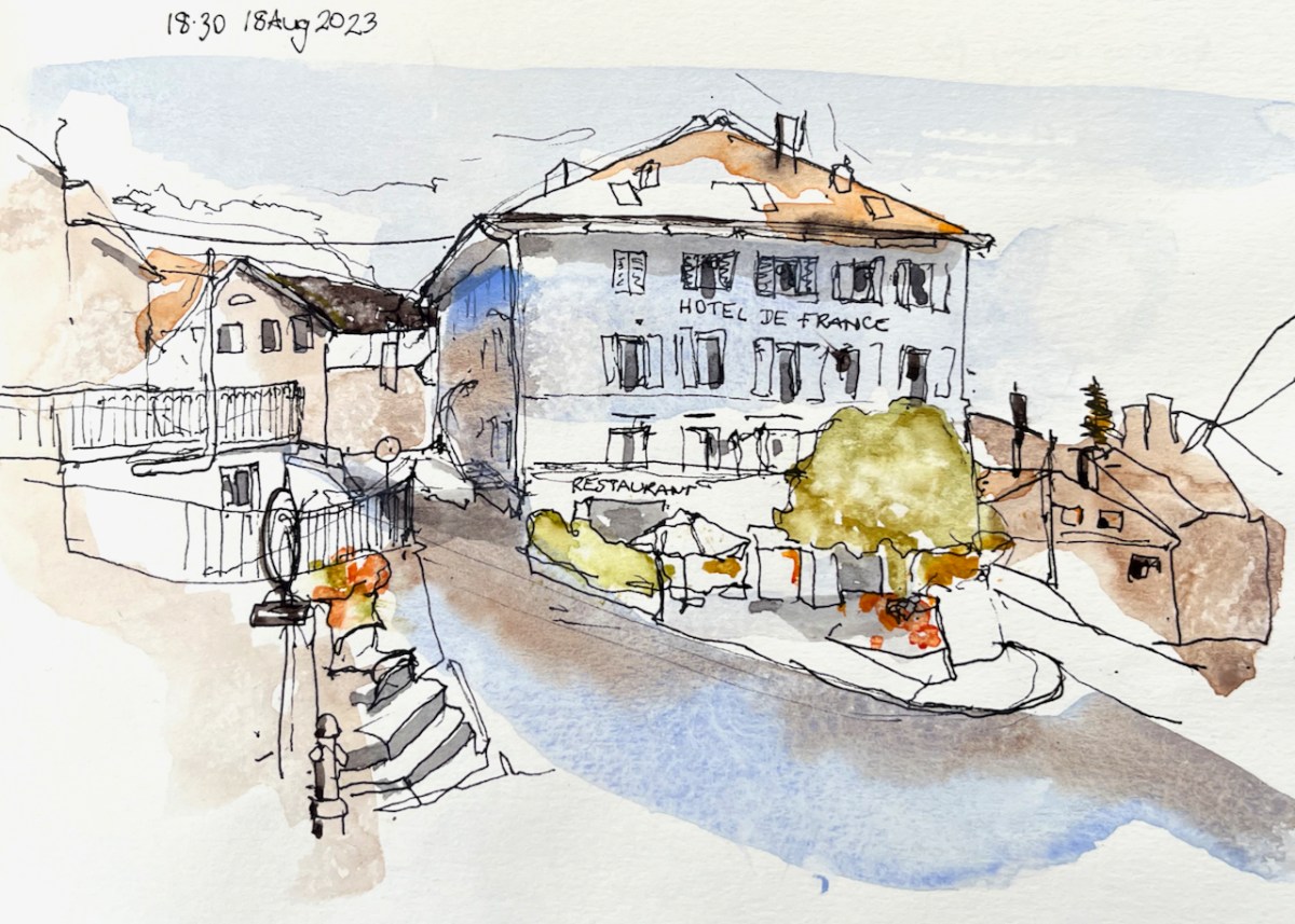 Scenes from Switzerland – August 2023&nbsp;sketchbook