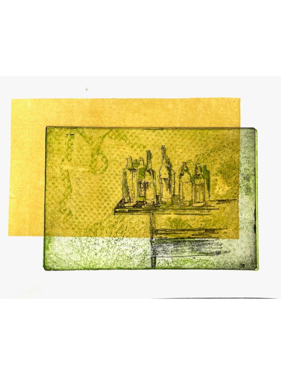 Absinthe Table: chine collé&nbsp;prints