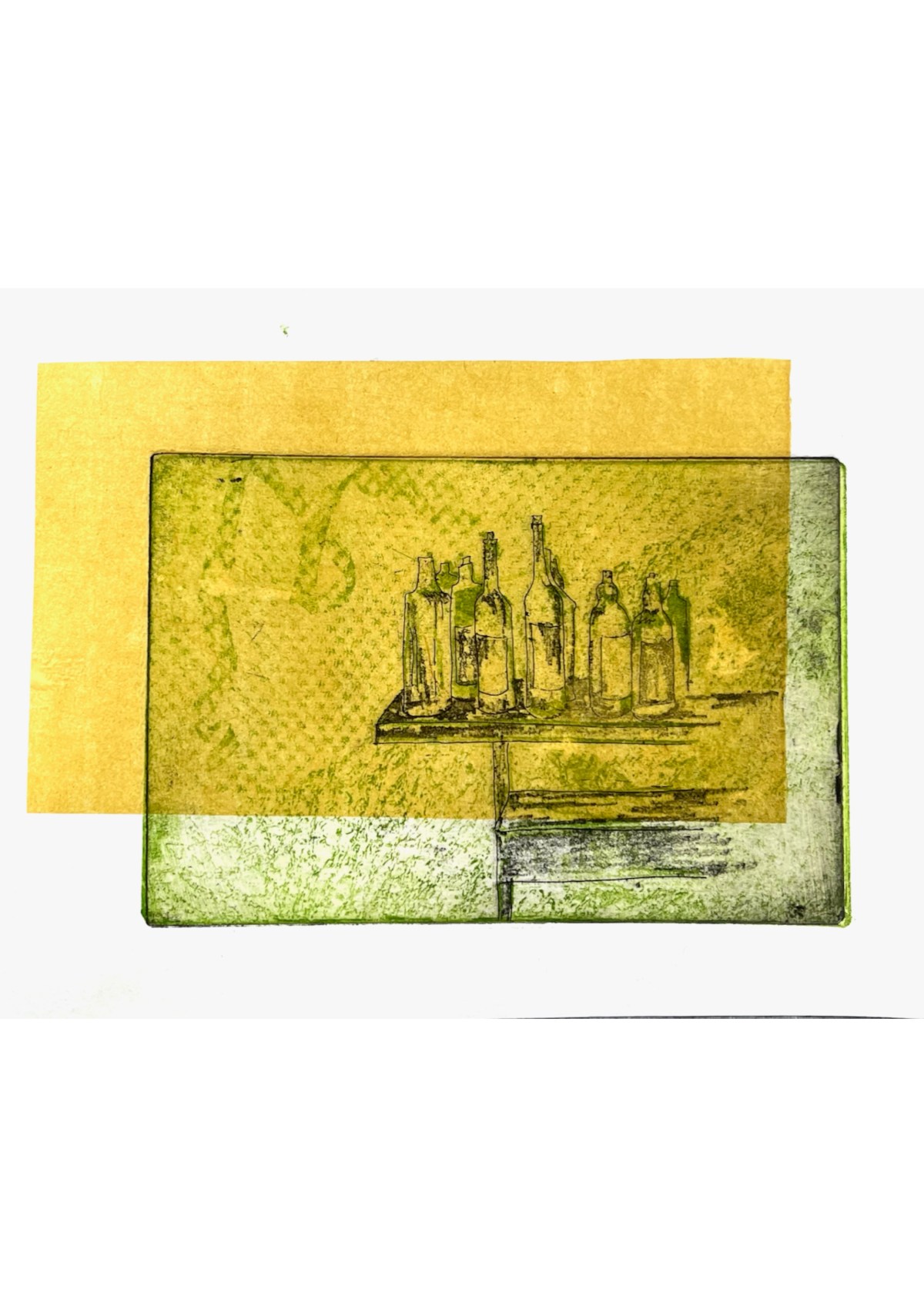 Absinthe Table: chine collé&nbsp;prints