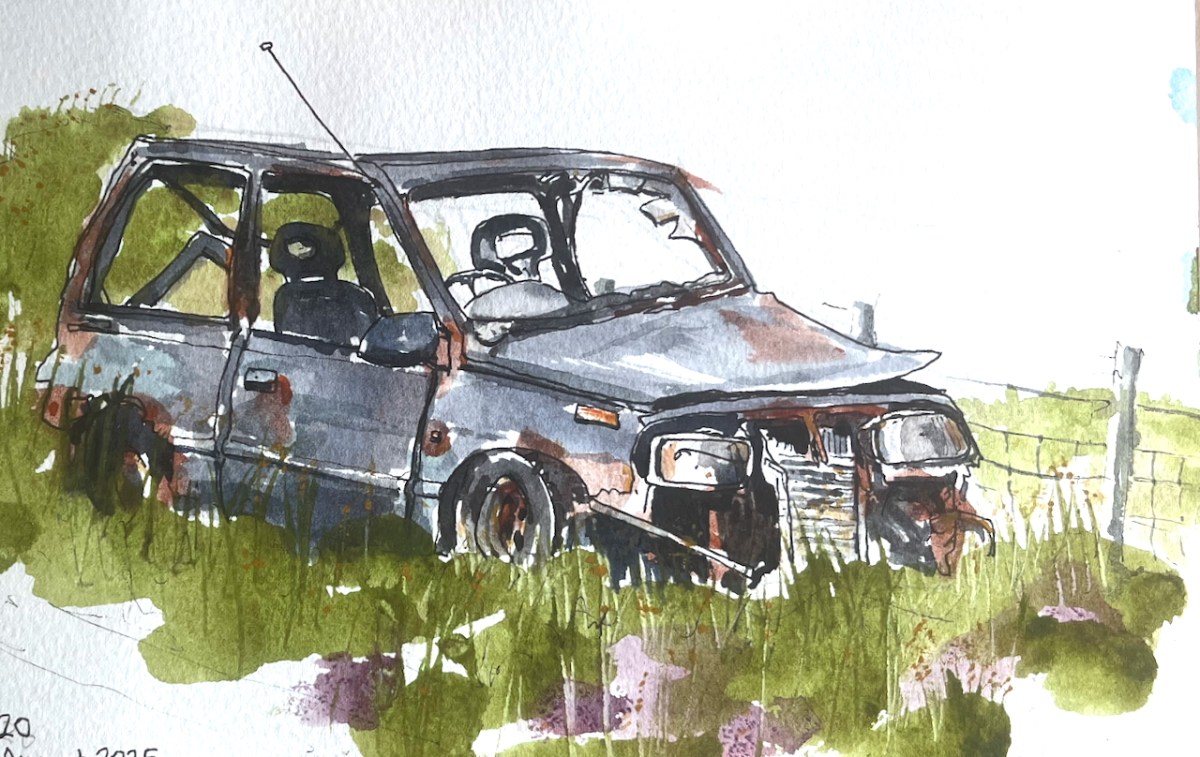 Shetland 2025 – Escudo, an abandoned&nbsp;car